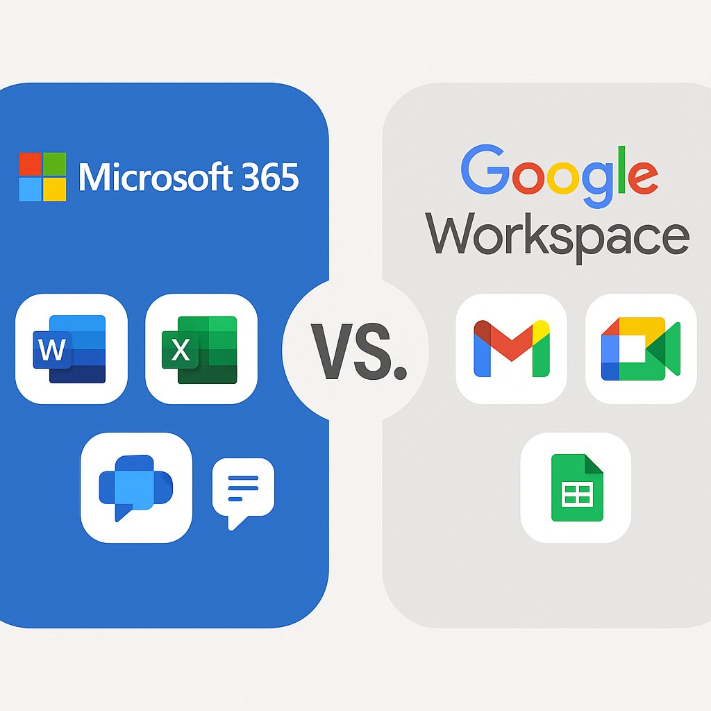 Microsoft 365 und Google Workspace gehören zu den führenden Cloud-Plattformen für moderne Unternehmens-IT. Stilbruch IT aus Augsburg und Schwabmünchen analysiert Unterschiede, Anwendungsfälle und Stärken beider Systeme. Im Fokus stehen E-Mail, Office-Apps, Zusammenarbeit, Sicherheit und Administration. Der Vergleich unterstützt KMU bei der Wahl der passenden Lösung.