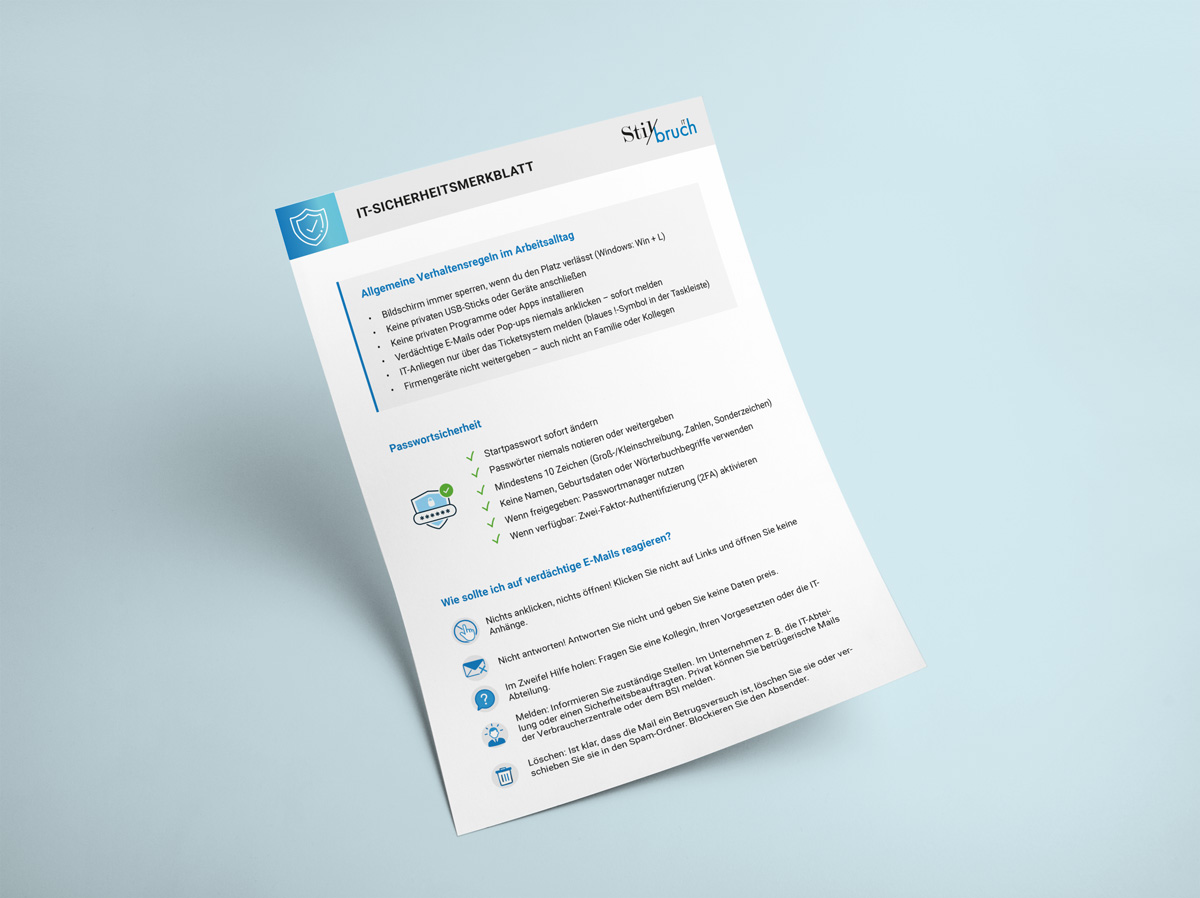 Sicherheitsmerkblatt