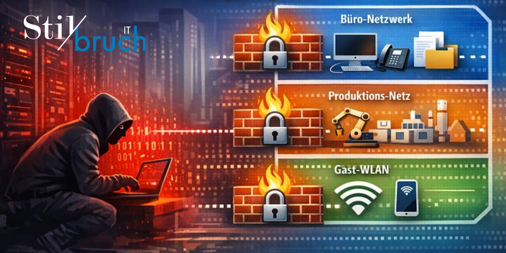 Netzwerksegmentierung schützt Ihr Unternehmensnetzwerk vor dem totalen Ausfall bei einem Cyberangriff. Erfahren Sie, wie das funktioniert – und warum KMU besonders gefährdet sind.